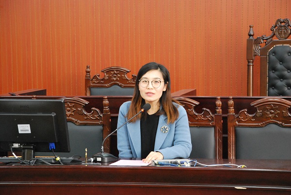 管理学院副院长焦玥讲话